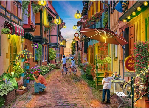Miniatura 28 de Rompecabezas para adultos, 1000 piezas, pintura en 3D, flores con póster entrelazado perfectamente letra en la parte posterior, sin polvo, juguete