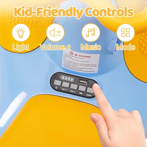 Miniatura 4 de Coche eléctrico de 12 V para niños, juguete 3 en 1 con pedal, scooter con ruedas intermitentes, vehículo oscilante de fácil montaje con batería