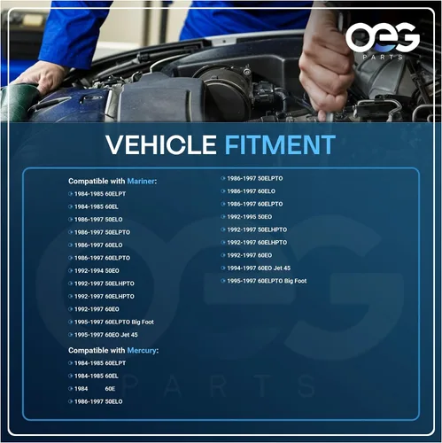 Miniatura 4 de OEG Parts - Nuevo arrancador compatible con Mercury Mariner 40-70HP 1974-1994 5044369, 5073521, SM47764, SM48203, 50-44369A1, 20513538TBA