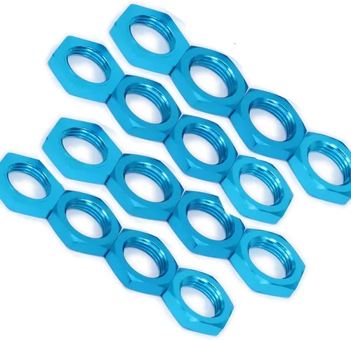 Miniatura 11 de Rosca de tuerca de rueda de aluminio de 0.669 in de 0.039 pulgadas para 1/7 1/8 modelo RC ARRMA 6s HSP Redcat Himoto Monster Trucks Off Road Buggy