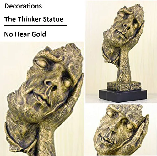 Miniatura 2 de Lependor Decoraciones de escritorio abstractas y creativas, estatuas de pensador, estatuas y esculturas para la decoración del hogar y la sala