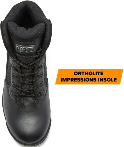 Miniatura 4 de MAGNUM Stealth Force - Botas tácticas negras impermeables de 6 pulgadas, botas militares de cuero para hombre