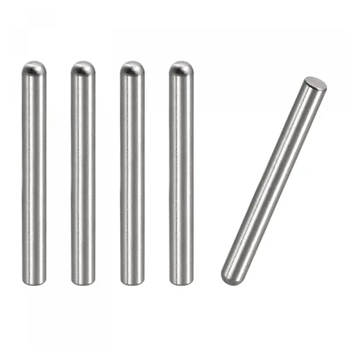Miniatura 23 de uxcell Pasadores de clavija de 0.197 x 1.969 in, 5 piezas de acero inoxidable 304 de cabeza redonda plana biselada, pasadores de litera, pasadores