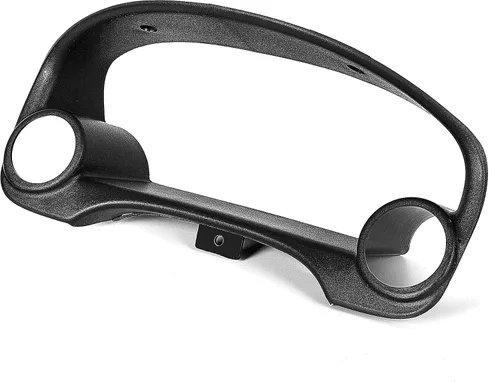 Miniatura 5 de HECASA Bisel de racimo compatible con Honda Civic 1996-2000, negro, calibre 2, bisel de racimo de doble calibre 2.047 in-2.362 in