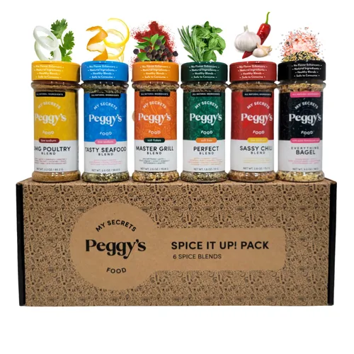 Miniatura 8 de My Secrets Peggy's Food OMG Mezcla de Condimentos para Aves – Mezcla Perfecta de Hierbas y Especias – Con Sal Rosa del Himalaya – 3.5 Oz/99.2 g