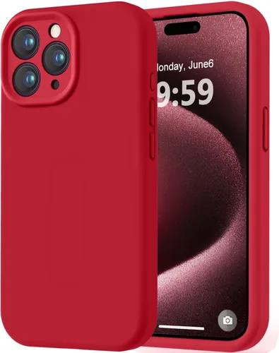 Miniatura 354 de LOVE 3000 Compatible con Funda para iPhone 15, [Cámara de Cobertura Completa de Silicona Suave] [Protección contra Caídas de 8 pies], Forro de Negro