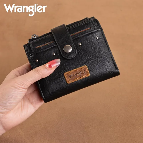 Miniatura 6 de Montana West X Wrangler billetera para mujer, billetera pequeña de dos caras para mujer, billetera para mujeres, billetera para tarjetas de crédito
