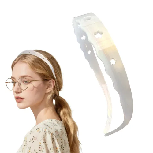 Miniatura 11 de Diademas de acetato para mujer - Diademas delgadas antideslizantes con dientes, diseño amigable con gafas, accesorios para el cabello estilo 90s