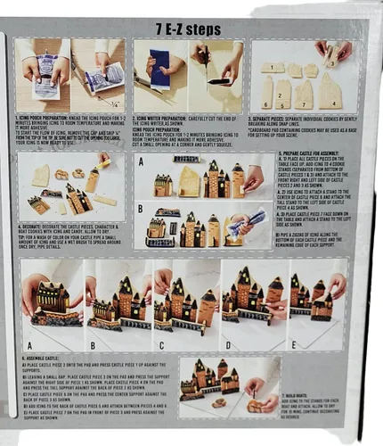 Miniatura 4 de Create-A-Treat Wizarding World Harry Potty Construye tu propio kit de galletas del castillo de Hogwarts