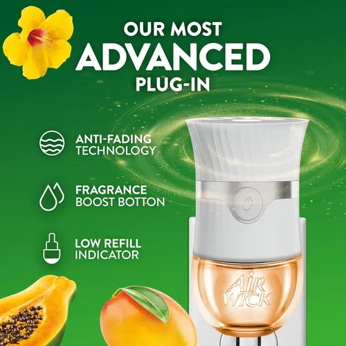 Miniatura 8 de Air Wick Recambios de aceite perfumado Plug-In, 2 unidades, papaya exótica hawaiana e flor de hibisco, ambientador, aceites esenciales