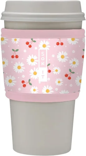 Miniatura 152 de Sok It HotSok Coffee & Tea - Funda de neopreno con aislamiento reutilizable (floral abstracto)