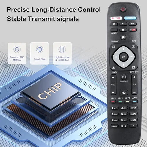 Miniatura 3 de NH500UP - Control remoto universal de repuesto compatible con Smart TV LCD LED 4K UHD Smart TV Philips