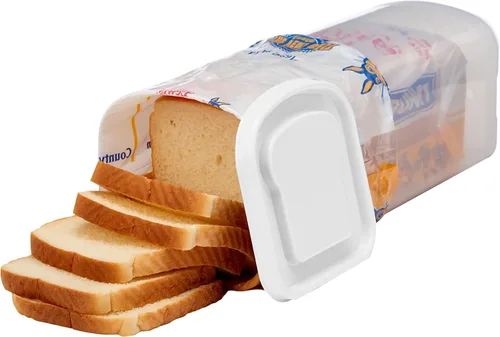 Miniatura 6 de Buddeez Bread Buddy - Recipiente hermético para almacenamiento de pan, diseño dispensador Slice by Slice, organizador perfecto para despensa, tapa