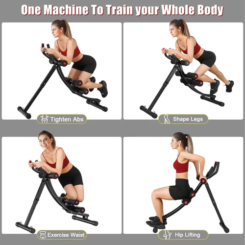 Miniatura 7 de Ab Workout Equipment, Ab Machine for Women, Adjustable Core Abdominal Exercise Fitness Equipment, Foldable Waist Trainer Ab Crunch Home Gym Systems