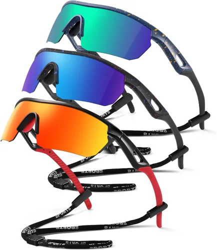 Miniatura 39 de Kids Sunglasses Youth Baseball Sunglasses for Boys Girls 3-12 Polarized Softball Sports Goggles UV Protection