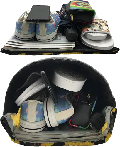 Miniatura 5 de HIFUN English Bulldog - Mochila unisex para gimnasio viaje con cordón