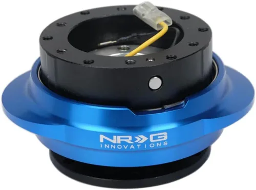Miniatura 10 de NRG Innovations NRG-SRK-220BK GEN 2.2 Adaptador de liberación rápida para volante, 6 agujeros y patrones de pernos 6x70 y 6x74mm Cuerpo negro/anillo