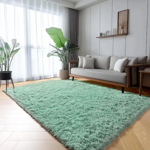 Miniatura 48 de ONASAR - Alfombra de pasillo negra de 2 x 6 pies, esponjosa, lavable, ultrasuave, afelpada, peluda, tapete para bebés, dormitorio de niños, armario