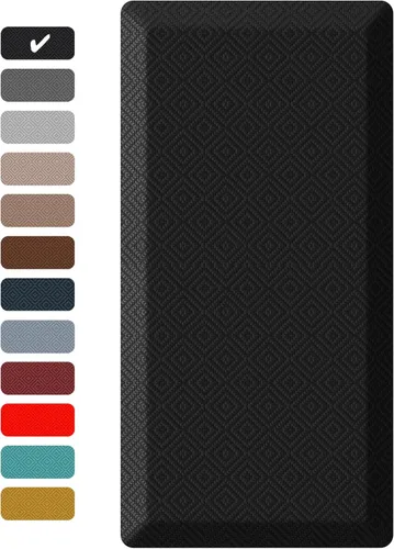 Miniatura 46 de Ophanie Tapetes de cocina para piso, alfombras de cocina, 20 x 32 pulgadas, antifatiga, tapete acolchado de pie, impermeable, cómodo tapete Gris