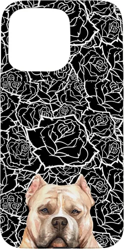 Miniatura 31 de American Bulldog Bully Dog Rose Flower Black White Pattern Case for iPhone 17