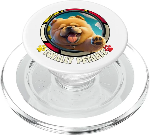 Miniatura 7 de Chow Chow Owner diseño con un PopGrip estándar Totally Petable Chow Chow PopSockets