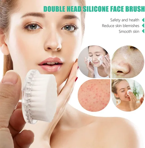 Miniatura 8 de Healifty Cepillo de limpieza facial manual cerdas suaves limpieza profunda cepillo facial conjunto para el cuidado de la piel de las mujeres