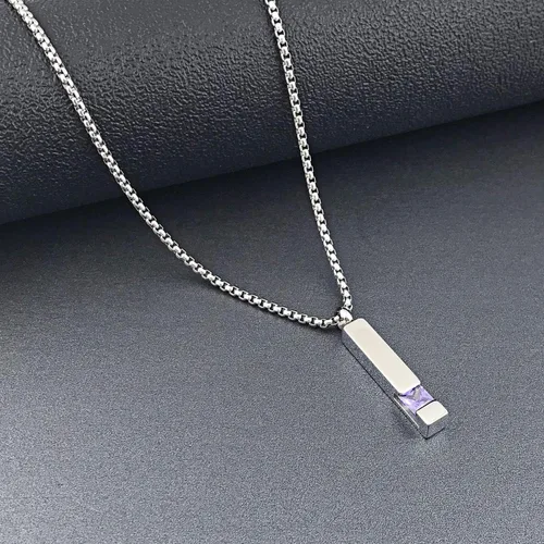 Miniatura 30 de YOUFENG collar con urna para cenizas, cubos de piedras natales, urna para cenizas humanas, collar de urna de cremación, relicario, recuerdo