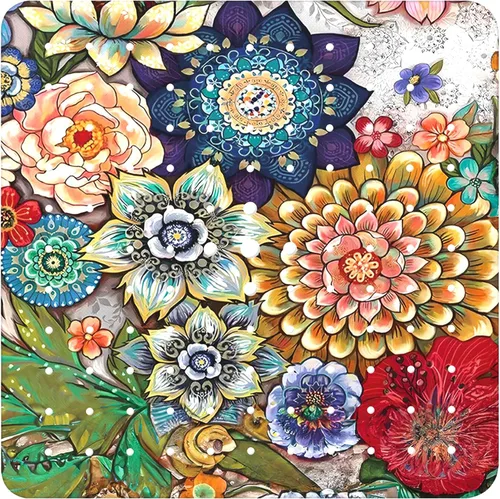 Miniatura 32 de Alfombra para Bañera Antideslizante, Alfombra Bohemia Cuadrada para Bañera y Piso de Ducha con Ventosas para Adultos, Niños y Ancianos, 21 x 21