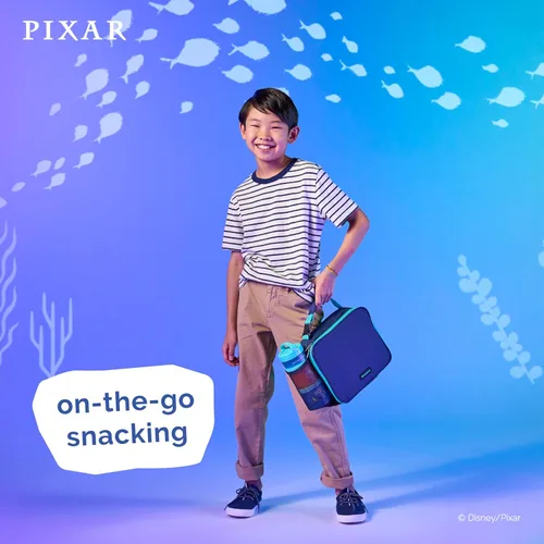 Miniatura 5 de Whiskware Disney Pixar - Contenedores apilables para aperitivos para niños, 3 tazas apilables para aperitivos para la escuela y viajes, Buscando a