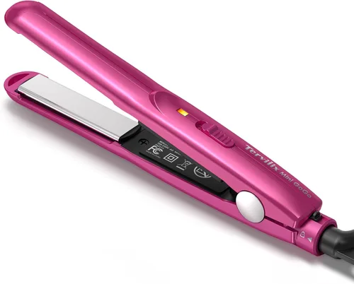 Miniatura 8 de Terviiix Mini plancha plana para flequillo con bordes de pelo corto, plancha y rizador de pelo de cerámica pequeña de 1/2 pulgada 2 en 1, plancha