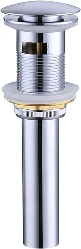 Miniatura 21 de KES Desagüe para lavabo con rebosadero, tapón emergente negro mate, paquete de 2 unidades para lavabo de tocador, tapón de drenaje de metal total