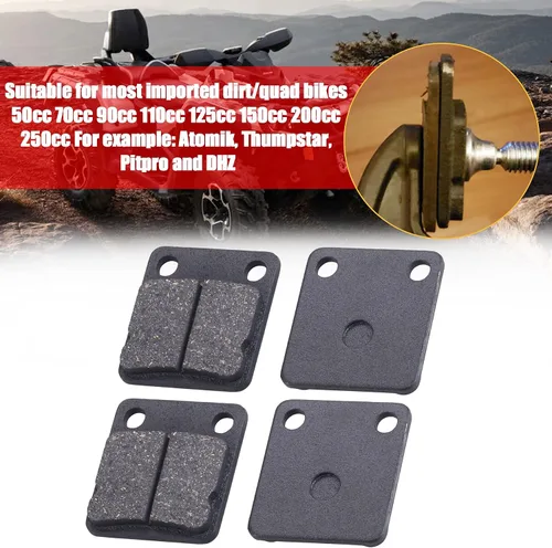 Miniatura 4 de Almohadillas de freno de disco traseras, ATV Go Kart, zapatas de freno de disco compatibles con ATV Quad Dirt Pit Bike Go Kart Dune Buggy 50cc
