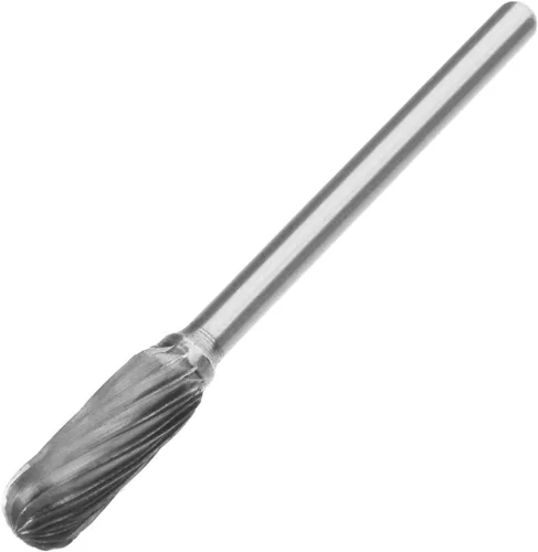 Utoolmart Limas rotativas de carburo de tungsteno de 0.118 in, vástago de 0.118 in, herramienta de rebabas rotativas de forma cilíndrica dentada de