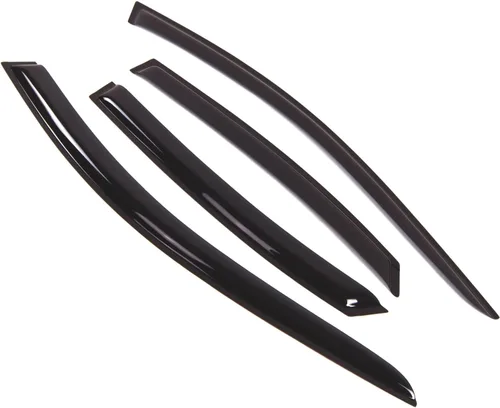 Visor de ventana compatible con Hyundai Azera 2006-2011, DGWV2-250, deflector de montaje exterior, protector de lluvia, humo oscuro, juego de 4