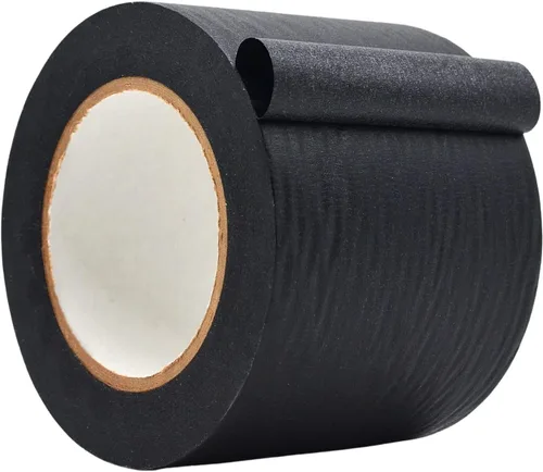 Miniatura 20 de WOD MTC5 Cinta de Enmascarar de Color, Negro, 1 pulgada x 60 yardas. Cinta Colorida para Maestros y Pintores para Arte y Manualidades Divertidas