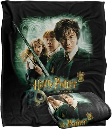 Póster de la Cámara Secretos de Harry Potter, con licencia oficial, manta súper suave de tacto sedoso, 50 x 60 pulgadas