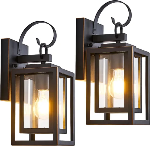 Miniatura 9 de Paquete de 2 luces de pared para exteriores con sensor de movimiento