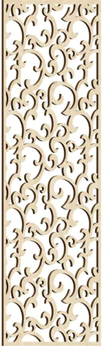 Miniatura 97 de Wheatland Paneles de pared decorativos de madera con calado, 9 3/8 pulgadas de ancho x 24 3/8 pulgadas de alto x 1/4 de alto, nogal