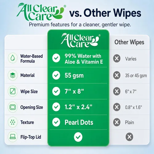 Miniatura 7 de All Clear Care Toallitas para bebé, paquete de 24 unidades sin perfume (1920 toallitas), 99% de agua para pieles sensibles, grandes, suaves