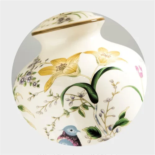 Miniatura 3 de BGGJJ Lamp for Desk Indoor Retro Flower and Bird Pattern Ceramic Table Lamp Interior Decorative Lamp Practical Bedroom Bedside Lamp Desk Lamps for