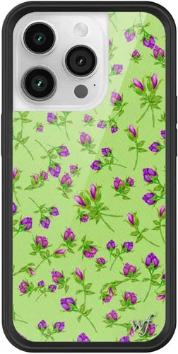 Miniatura 64 de Wildflower Carcasas – Compatible con iPhone 14 Pro Protector negro parachoques, certificado de prueba de caída de 6.5 pies, propiedad de mujeres