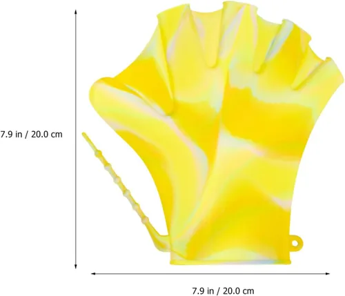 Miniatura 9 de Baluue 2 guantes de natación, guantes de natación acuática, para entrenamiento en agua, palmeados a mano, para hombres, mujeres, adultos