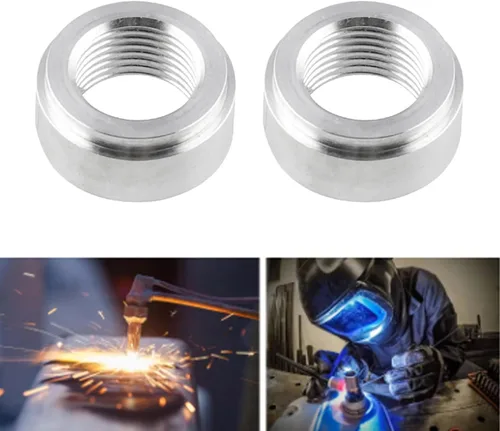 3/8 NPT Soldadura femenina en Bung aluminio Bung Pipe Thread Pipe Adaptador de montaje soldable Accesorios de coche, uso con combustible, aceite,