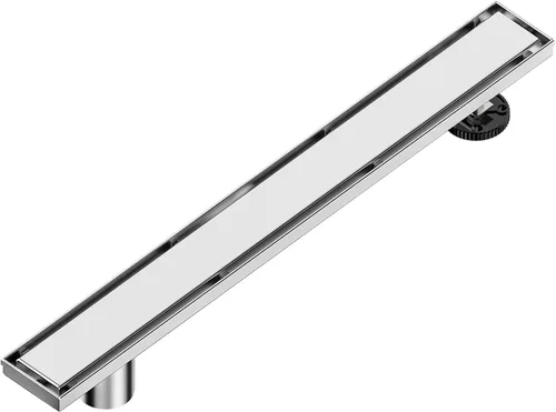 Neodrain Drenaje de ducha lineal de 48 pulgadas con rejilla de inserción de azulejos, desagüe de suelo de ducha rectangular de acero inoxidable