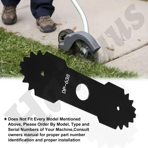 Miniatura 5 de Cuchilla de bordeadora 638006008 de 9 pulgadas compatible con Homelite Ryobi Edger, repuesto de cuchilla de bordeadora 638006008 638006007 RY13050