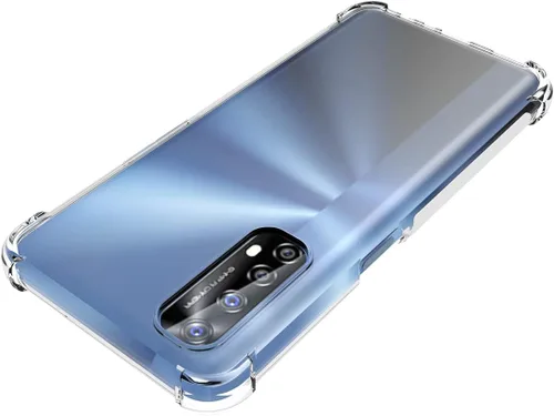 Miniatura 4 de USTIYA para Realme 7 caso TPU transparente cuatro esquinas cubierta transparente suave funda