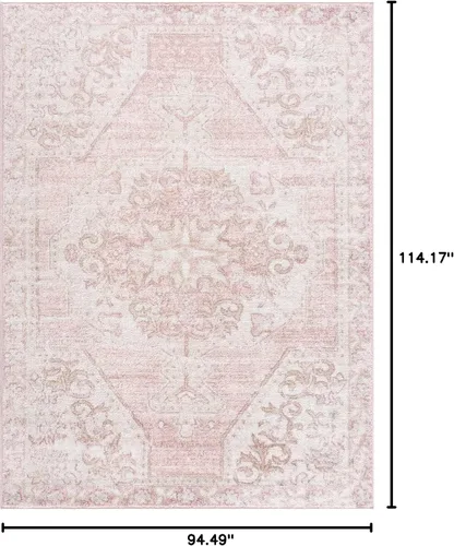 Miniatura 2 de Hauteloom Meyly - Alfombra para sala de estar y dormitorio, lavable a máquina, casa de campo, 2 x 2 pies 11 pulgadas