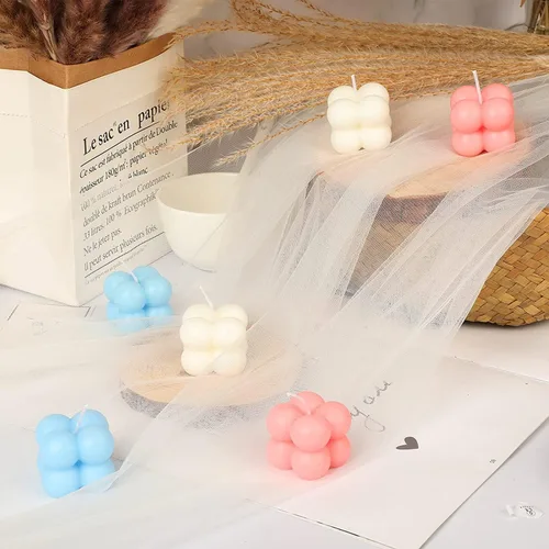 Miniatura 3 de Konrisa Moldes de vela de burbujas 3D, moldes de silicona con 15 cavidades para hacer velas de cera de soja, moldes de pastel de burbujas