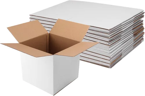 Miniatura 39 de Hoikwo Paquete de 40 cajas de envío de 4 x 4 x 2 para pequeñas empresas, cajas de cartón de embalaje negras, caja de embalaje de correo móvil