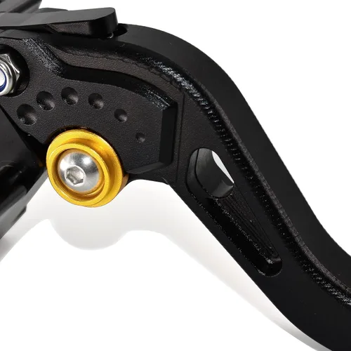 Miniatura 3 de ESPEEDMTC para Bajaj Pulsar RS200 NS200 2015-2024 Aleación de aluminio modificada CNC Accesorios de palanca de embrague de freno de tamaño largo Oro